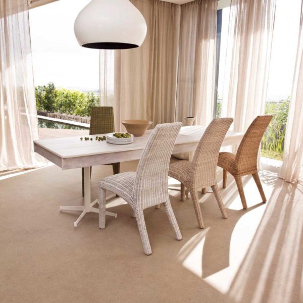 Atelier Gazelle Chairs in Rattan and a Table