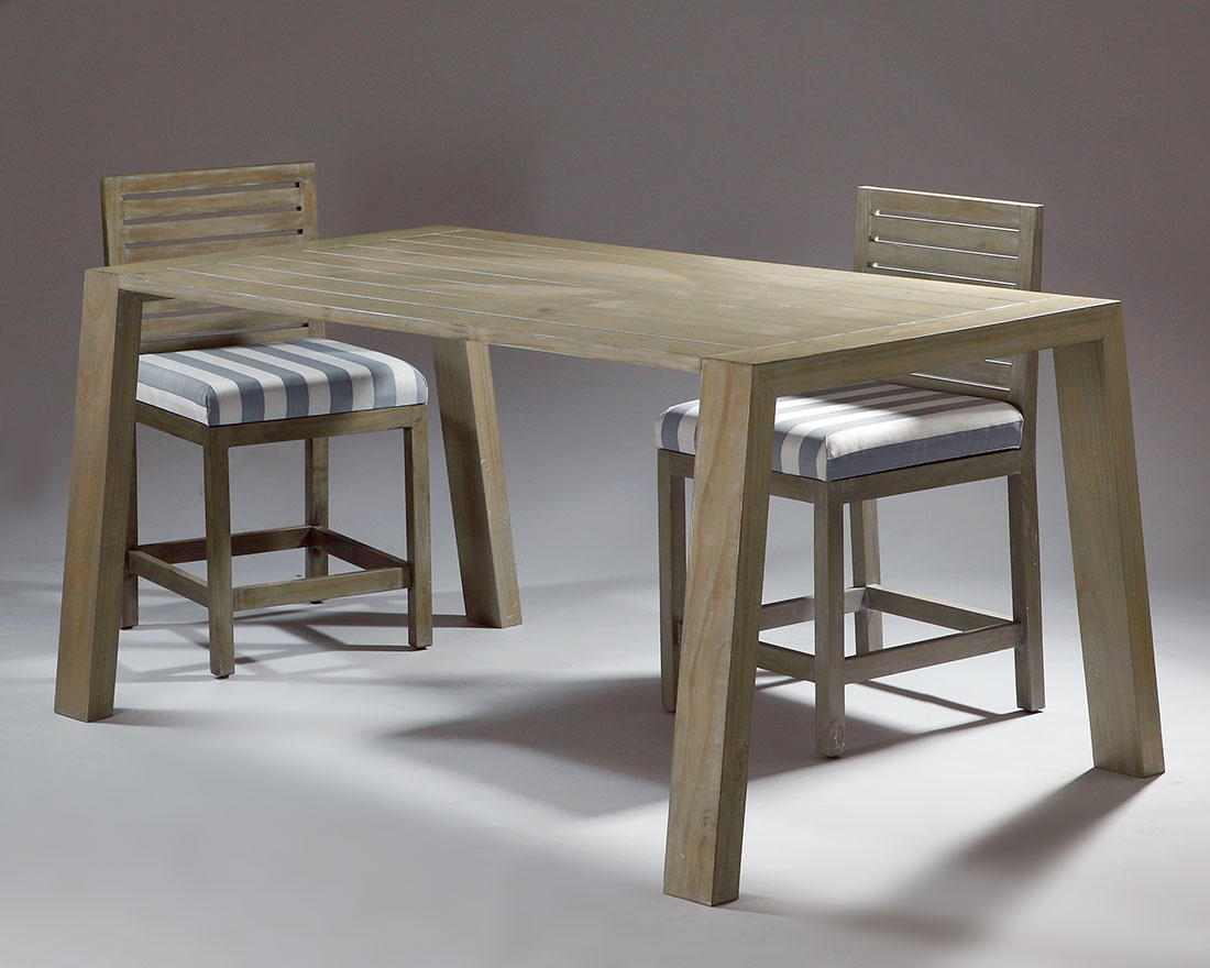 Atelier Mediterrea Rectangle Dining Table and 2 Chairs
