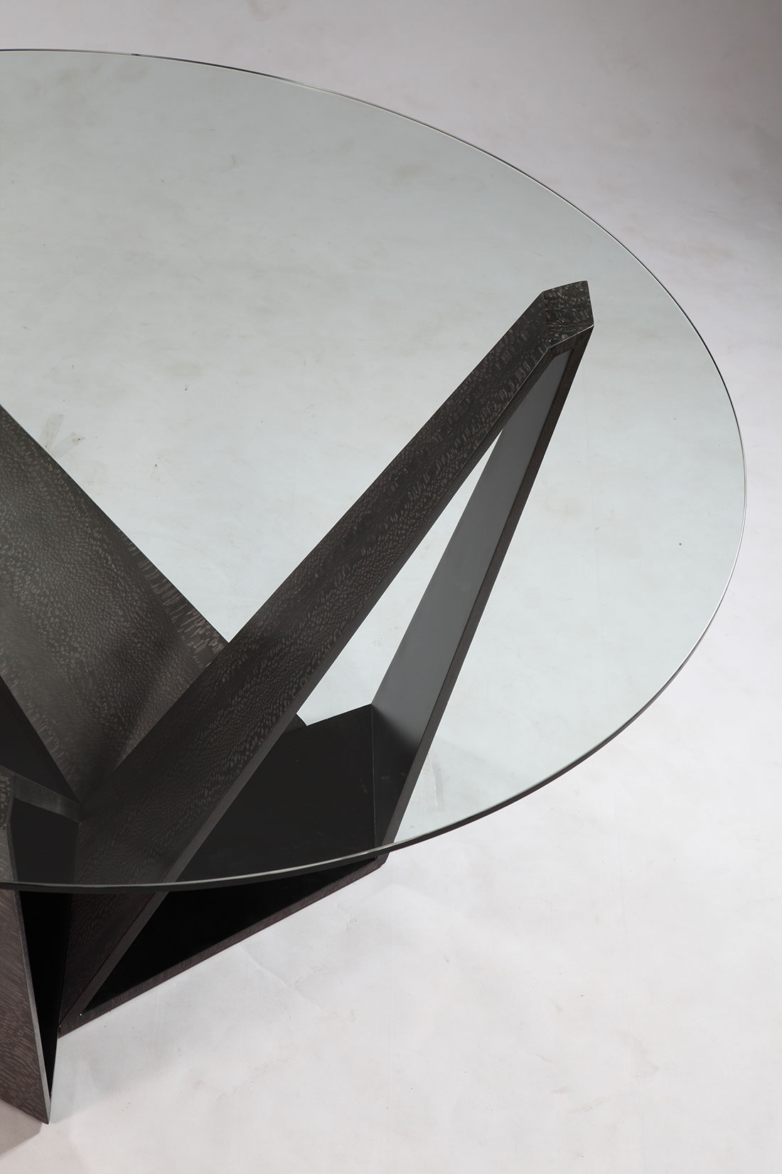 V Dining Table Detail Geometric